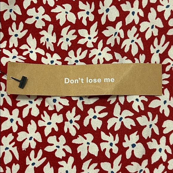 Reformation Zoe Grenadine Red And White Floral Print Midi Skirt NWT Size 12 - Picture 14 of 15